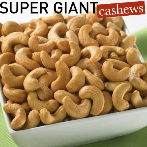 1 lb. Super Giant Cashews Happy Holiday