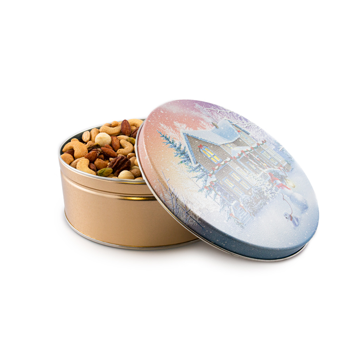1.5 lb Premium Mixed Nuts All Decked Out Gift Tin