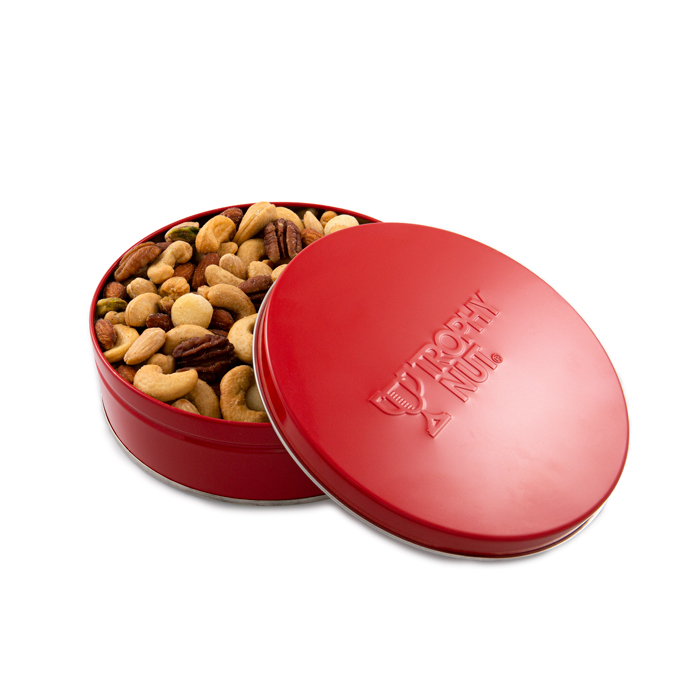 1 lb Premium Mixed Nuts Trophy Nut Gift Tin