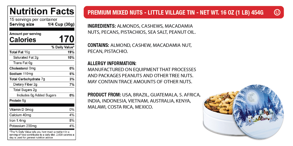 1 lb. Premium Mixed Nuts 2